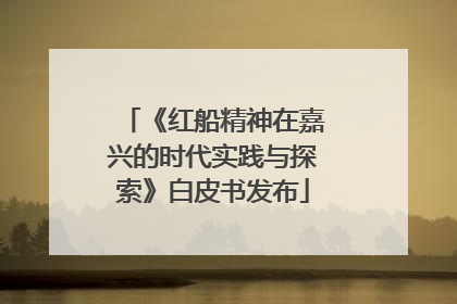 《红船精神在嘉兴的时代实践与探索》白皮书发布