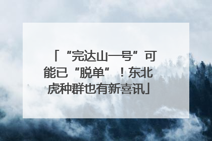 “完达山一号”可能已“脱单”！东北虎种群也有新喜讯