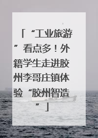 “工业旅游”看点多！外籍学生走进胶州李哥庄镇体验“胶州智造”