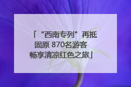 “西南专列”再抵固原 870名游客畅享清凉红色之旅