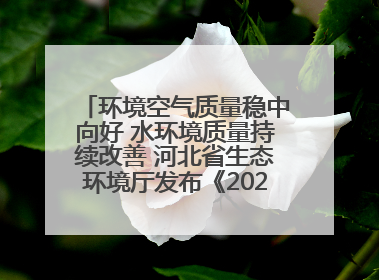 环境空气质量稳中向好 水环境质量持续改善 河北省生态环境厅发布《2024年河北省生态环境状况公报》