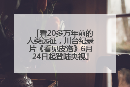 看20多万年前的人类远征，川台纪录片《看见皮洛》6月24日起登陆央视