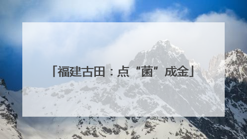 福建古田：点“菌”成金