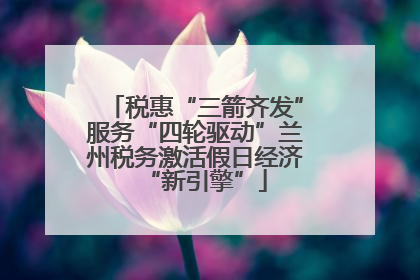 税惠“三箭齐发”服务“四轮驱动”兰州税务激活假日经济“新引擎”