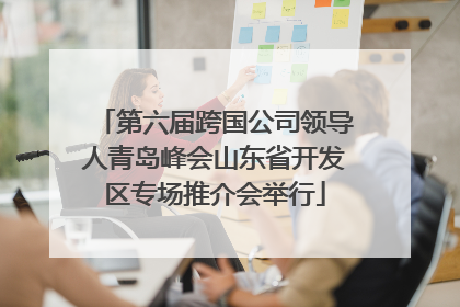 第六届跨国公司领导人青岛峰会山东省开发区专场推介会举行