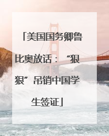 美国国务卿鲁比奥放话：“狠狠”吊销中国学生签证
