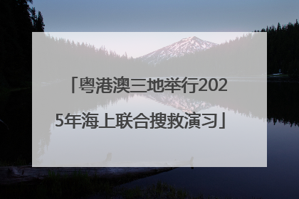 粤港澳三地举行2025年海上联合搜救演习