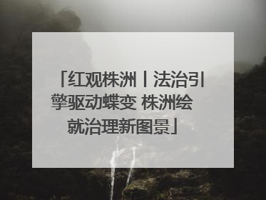 红观株洲丨法治引擎驱动蝶变 株洲绘就治理新图景