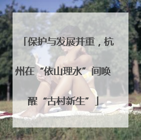 保护与发展并重，杭州在“依山理水”间唤醒“古村新生”