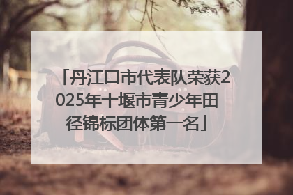 丹江口市代表队荣获2025年十堰市青少年田径锦标团体第一名