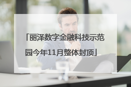 丽泽数字金融科技示范园今年11月整体封顶