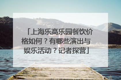 上海乐高乐园餐饮价格如何？有哪些演出与娱乐活动？记者探营