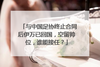 与中国足协终止合同后伊万已回国，空留帅位，谁能接任？