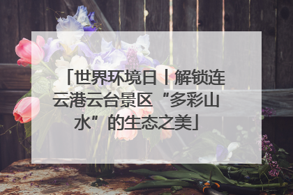 世界环境日丨解锁连云港云台景区“多彩山水”的生态之美