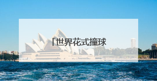 世界花式撞球协会主席：中式九球未来可期