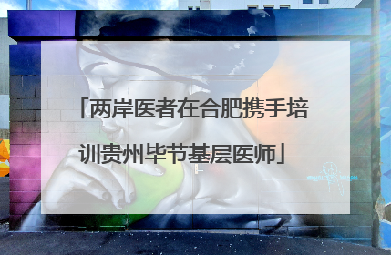 两岸医者在合肥携手培训贵州毕节基层医师