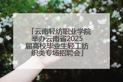 云南轻纺职业学院举办云南省2025届高校毕业生轻工纺织类专场招聘会