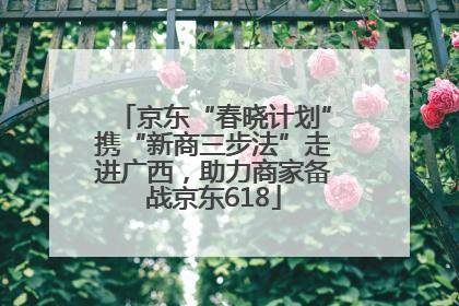 京东“春晓计划”携“新商三步法”走进广西，助力商家备战京东618