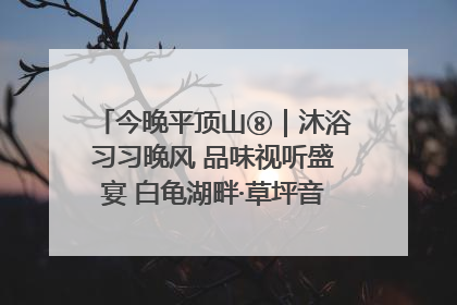 今晚平顶山⑧｜沐浴习习晚风 品味视听盛宴 白龟湖畔·草坪音乐会激情上演