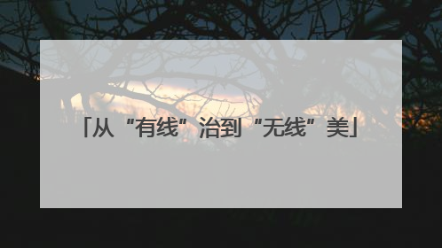 从“有线”治到“无线”美