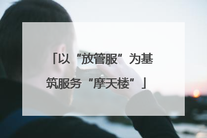 以“放管服”为基筑服务“摩天楼”