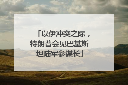 以伊冲突之际，特朗普会见巴基斯坦陆军参谋长