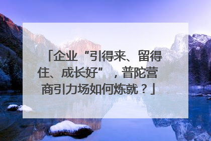 企业“引得来、留得住、成长好”，普陀营商引力场如何炼就？