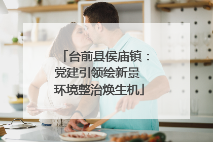 台前县侯庙镇：党建引领绘新景 环境整治焕生机