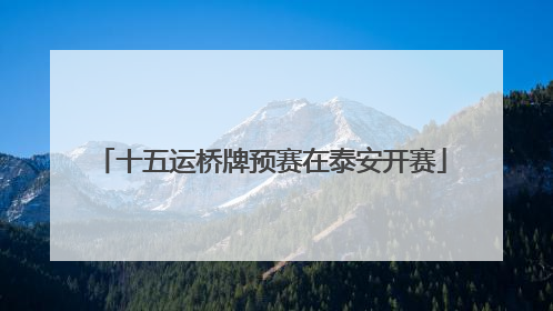 十五运桥牌预赛在泰安开赛
