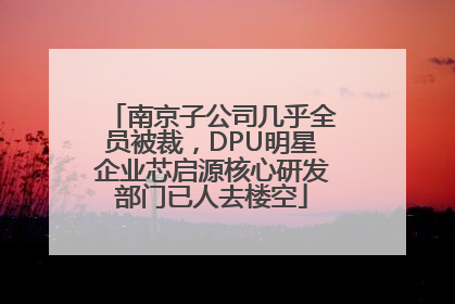 南京子公司几乎全员被裁，DPU明星企业芯启源核心研发部门已人去楼空