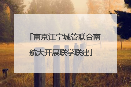 南京江宁城管联合南航大开展联学联建