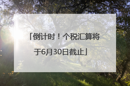 倒计时！个税汇算将于6月30日截止