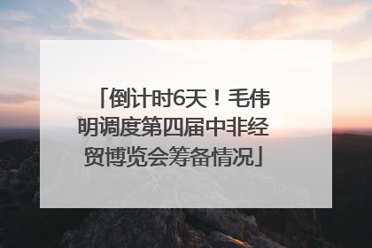 倒计时6天！毛伟明调度第四届中非经贸博览会筹备情况