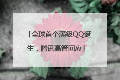 全球首个满级QQ诞生，腾讯高管回应