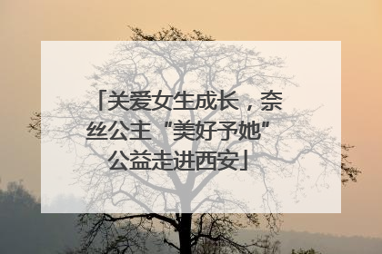 关爱女生成长，奈丝公主“美好予她”公益走进西安
