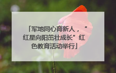 军地同心育新人，“红星向阳茁壮成长”红色教育活动举行