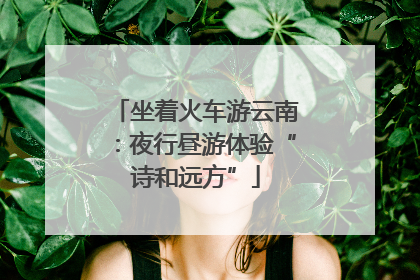 坐着火车游云南：夜行昼游体验“诗和远方”