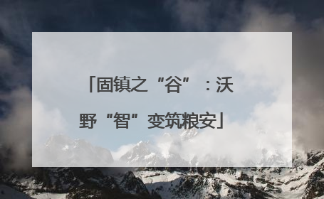 固镇之“谷”：沃野“智”变筑粮安