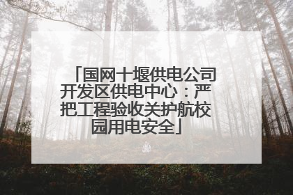 国网十堰供电公司开发区供电中心：严把工程验收关护航校园用电安全