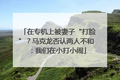 在专机上被妻子“打脸”？马克龙否认两人不和：我们在小打小闹