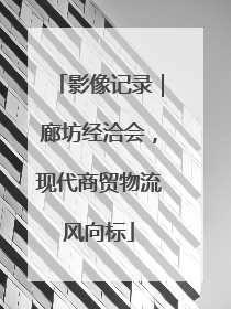 影像记录｜廊坊经洽会，现代商贸物流风向标