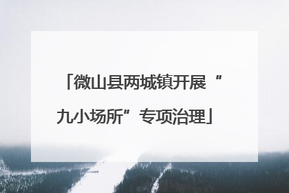 微山县两城镇开展“九小场所”专项治理