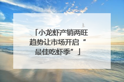 小龙虾产销两旺趋势让市场开启“最佳吃虾季”