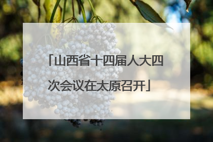 山西省十四届人大四次会议在太原召开