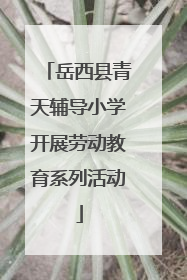岳西县青天辅导小学开展劳动教育系列活动