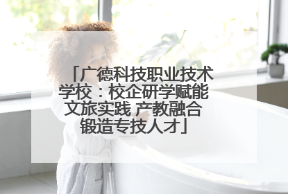 广德科技职业技术学校：校企研学赋能文旅实践 产教融合锻造专技人才