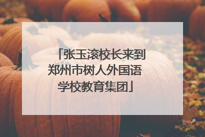 张玉滚校长来到郑州市树人外国语学校教育集团
