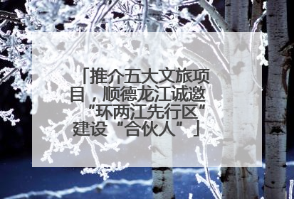 推介五大文旅项目，顺德龙江诚邀“环两江先行区”建设“合伙人”