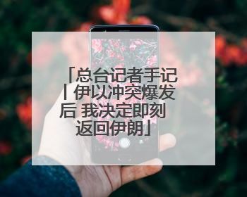 总台记者手记丨伊以冲突爆发后 我决定即刻返回伊朗