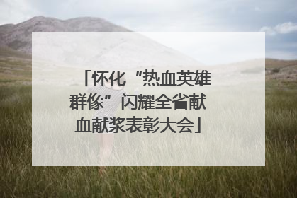 怀化“热血英雄群像”闪耀全省献血献浆表彰大会